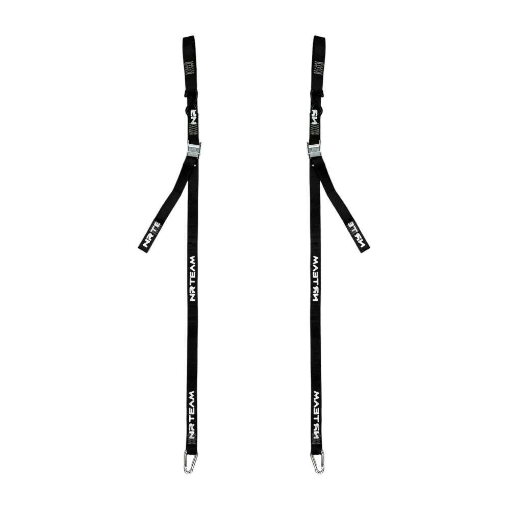 Pair of motorcycle straps Tie Down 38mm black Pair of motorcycle straps Tie Down 38mm black