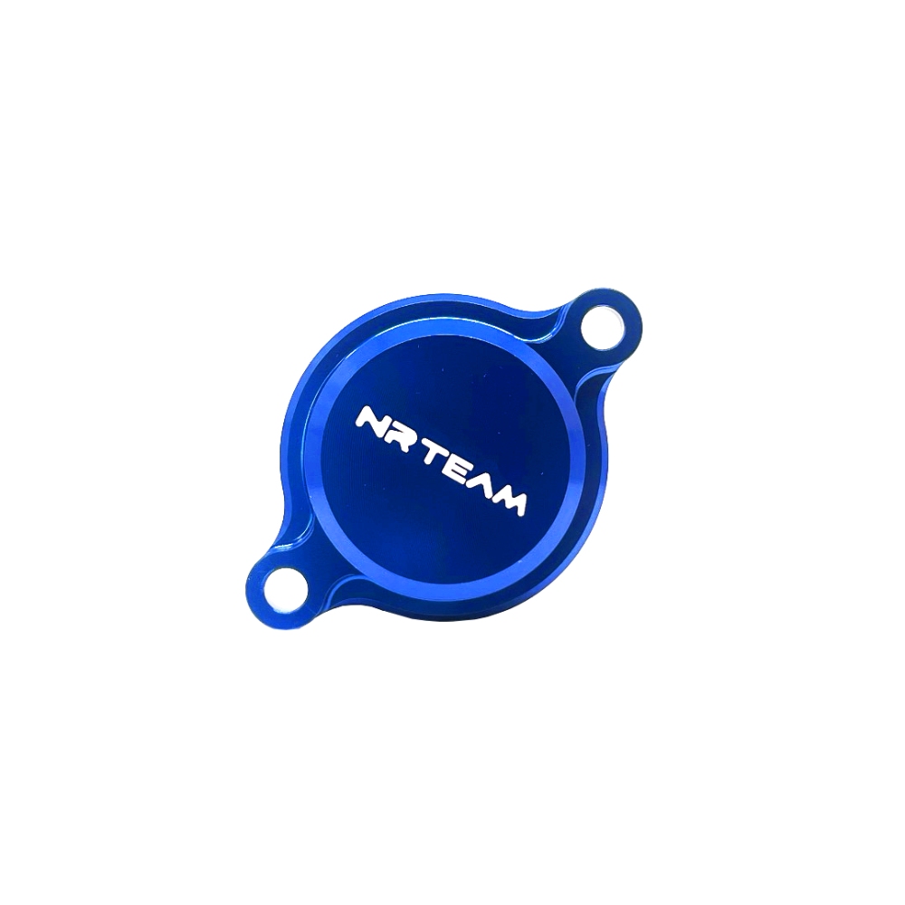 Oil filter cover Fantic 450 XEF (22-24) blue - NRTeam DS94.0001B