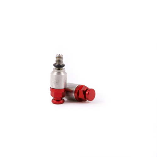 Pair of quick-release fork bleeders M5x0.8 red Pair of quick-release fork bleeders M5x0.8 red