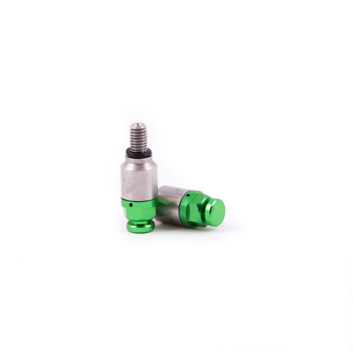 Pair of quick-release fork bleeders M5x0.8 green Pair of quick-release fork bleeders M5x0.8 green