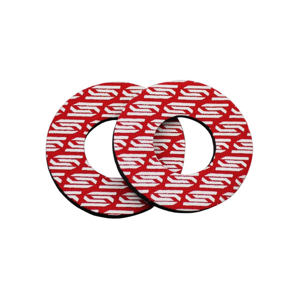 Pair of grip donuts Scar red
