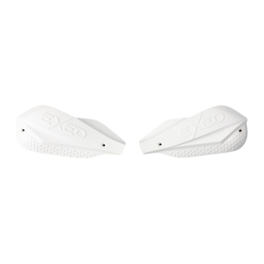 Pair of full-wrap handguards Exed for 28.6 mm handlebars white