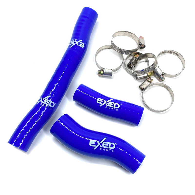 Radiator hoses Gasgas 250 EC (21-23) blue - Exed E-SH-K2-B