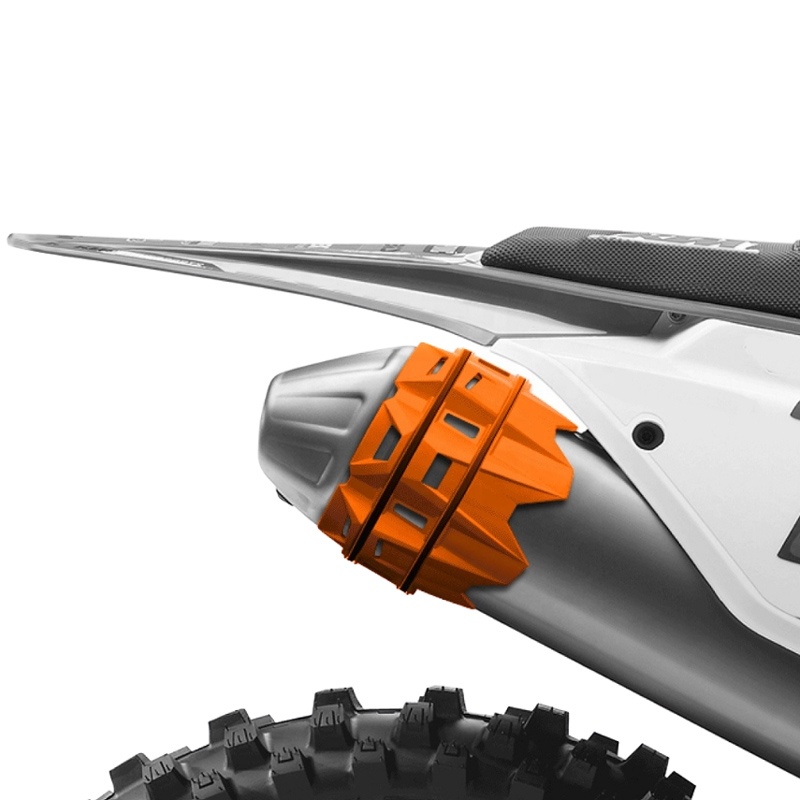 Universal exhaust silencer guard 2 tempi Exed - orange