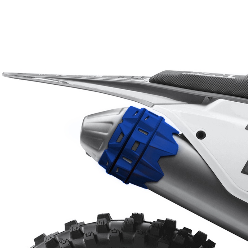 Universal exhaust silencer guard 2 tempi Exed - blue