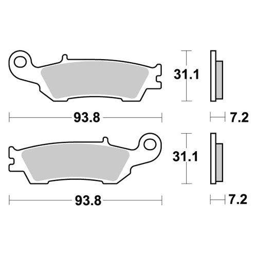 Brake pads Galfer Yamaha WR 450 F (16-20) front race FD364G1396R