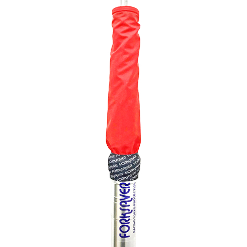 Forksaver fork covers for conventional forks red Forksaver fork covers for conventional forks red
