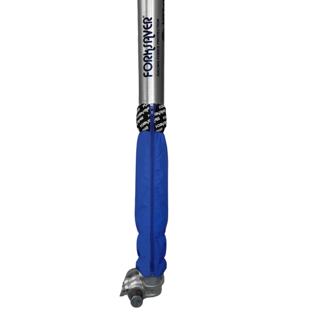 Forksaver fork covers with zip for fork tubes from 45 mm to 48 mm blue Forksaver fork covers with zip for fork tubes from 45 mm to 48 mm blue