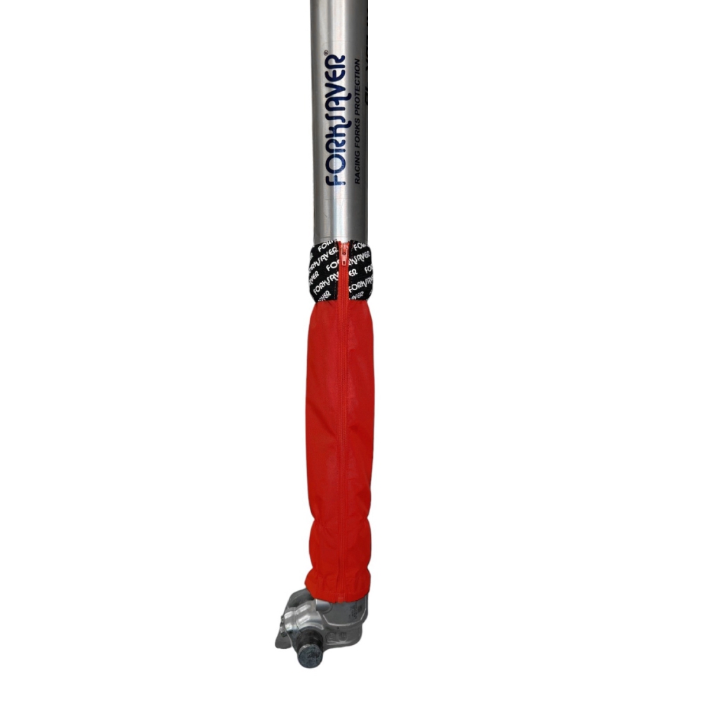 Forksaver fork covers with zip for fork tubes from 45 mm to 48 mm red Forksaver fork covers with zip for fork tubes from 45 mm to 48 mm red