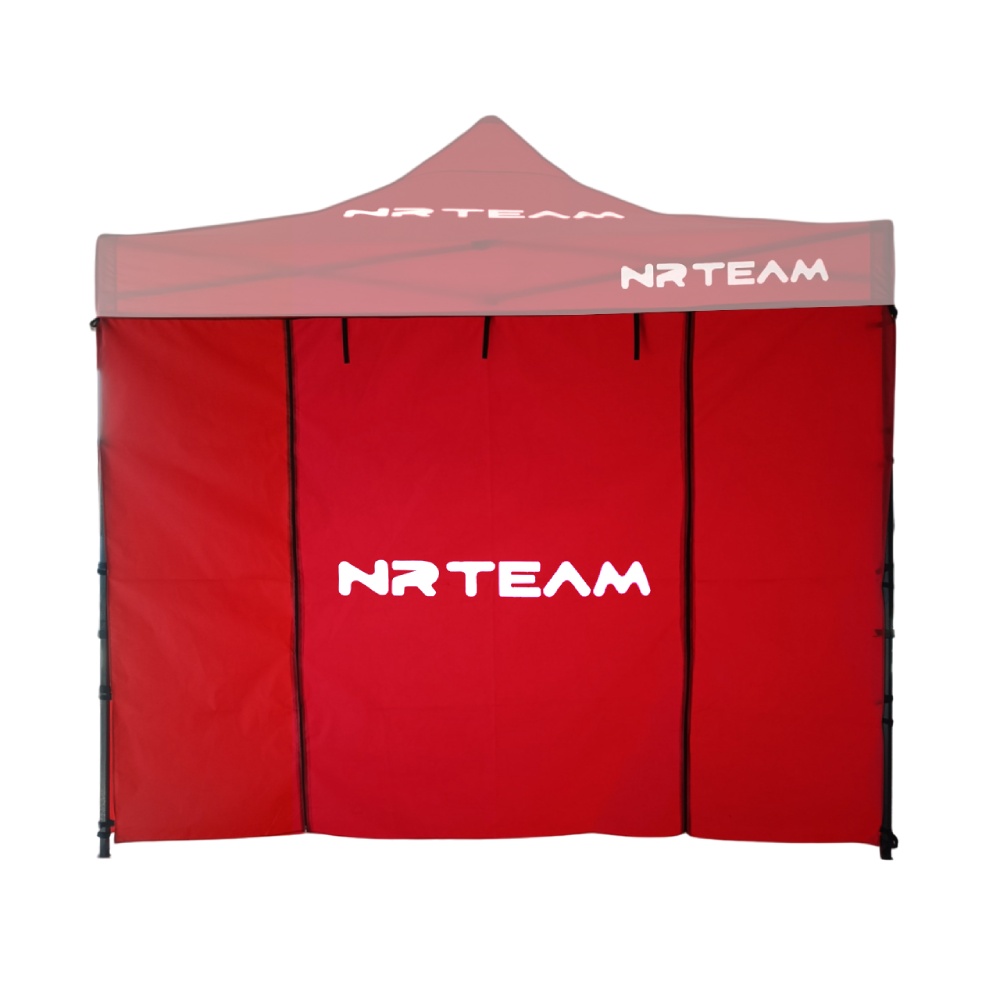 Gazebo front wall with door - red Gazebo front wall with door - red