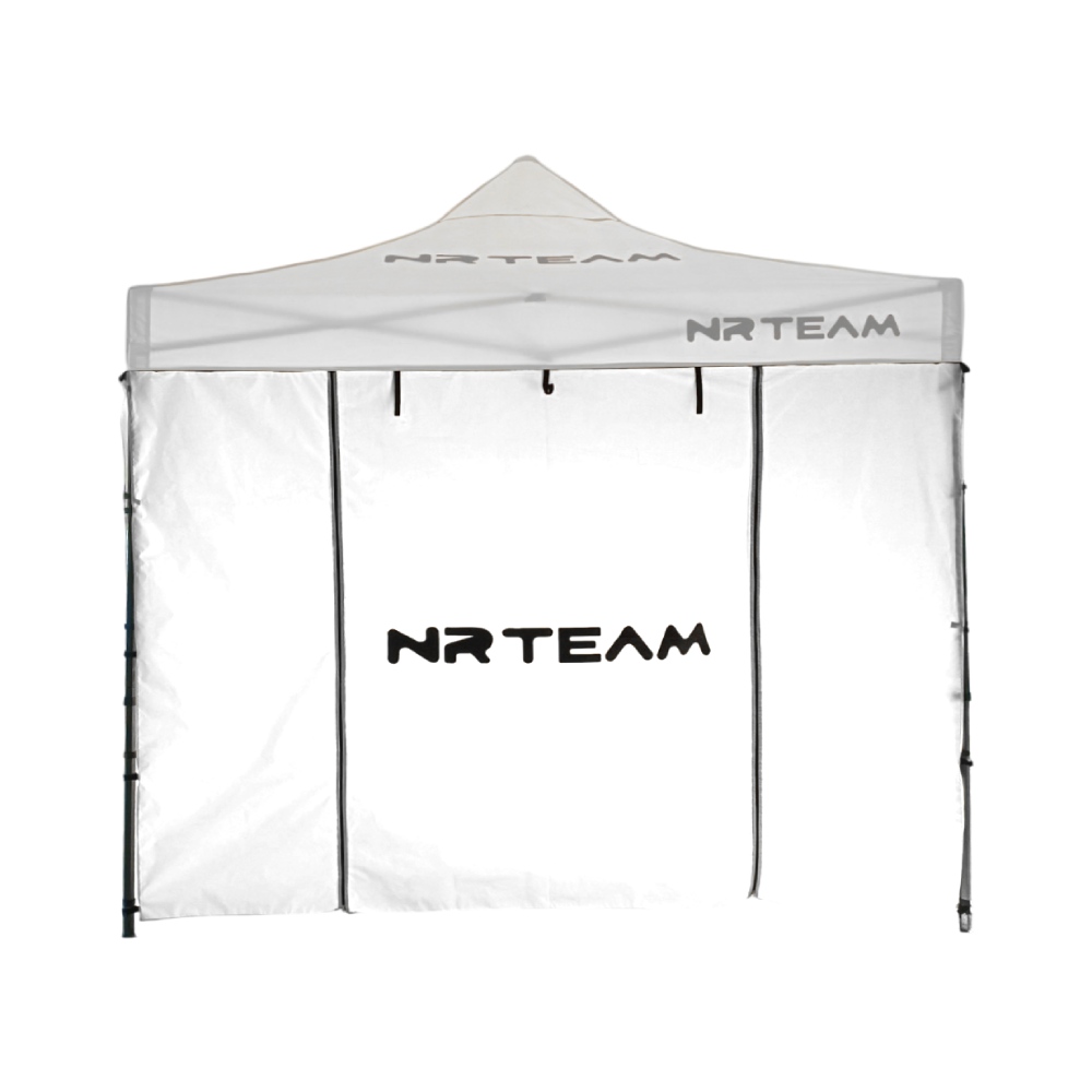 Gazebo front wall with door - white Gazebo front wall with door - white