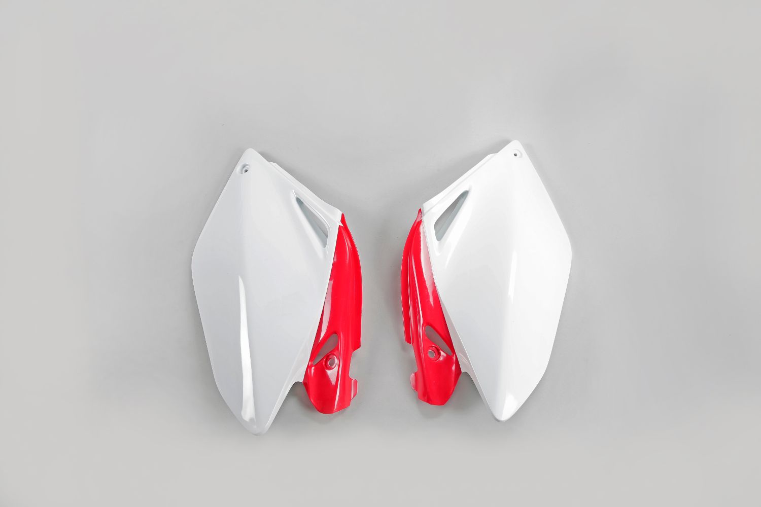 Side number plates Honda CRF 250 R (06-09) white e red* HO04606-W