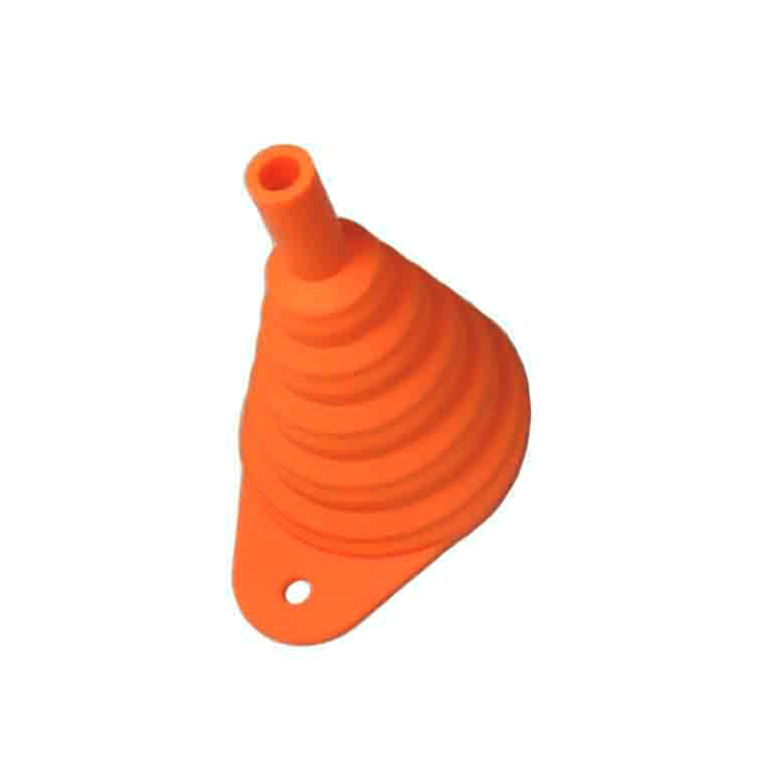 Foldable silicone funnel orange Foldable silicone funnel orange