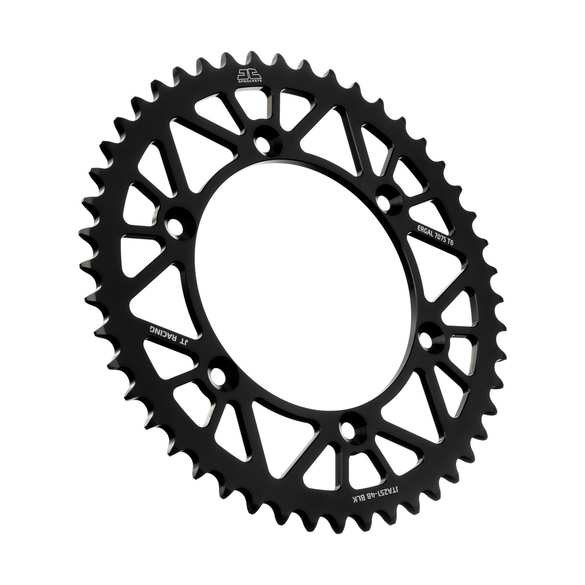 Rear sprocket JT ergal Fantic 125 XE (21-25) 48 teeth black JTA251.48BLK