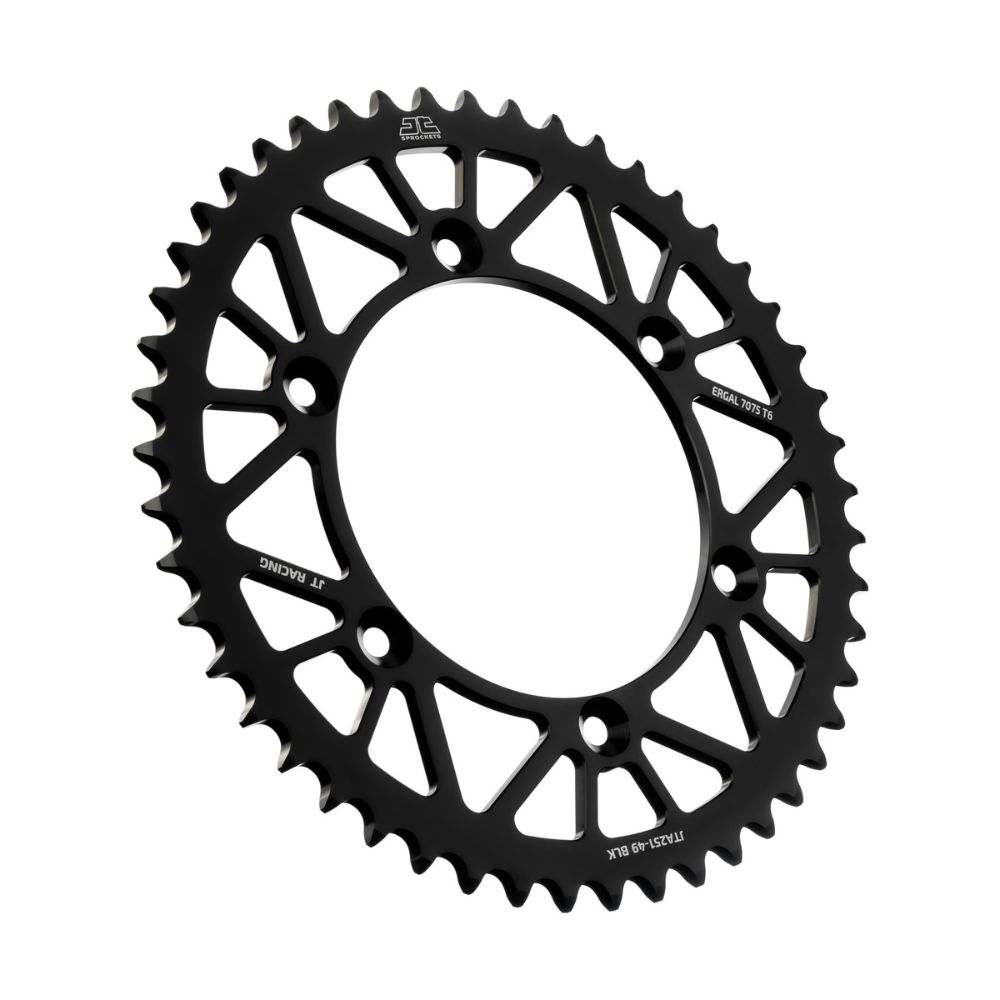 Rear sprocket JT ergal Fantic 250 XEF (21-25) 49 teeth black JTA251.49BLK