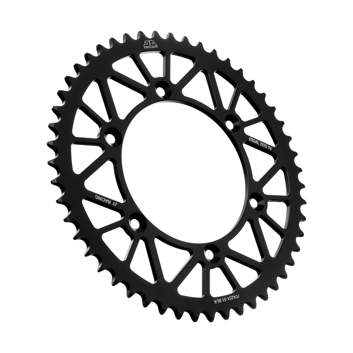 Rear sprocket JT ergal Yamaha YZ 250 (99-25) 51 teeth black JTA251.51BLK