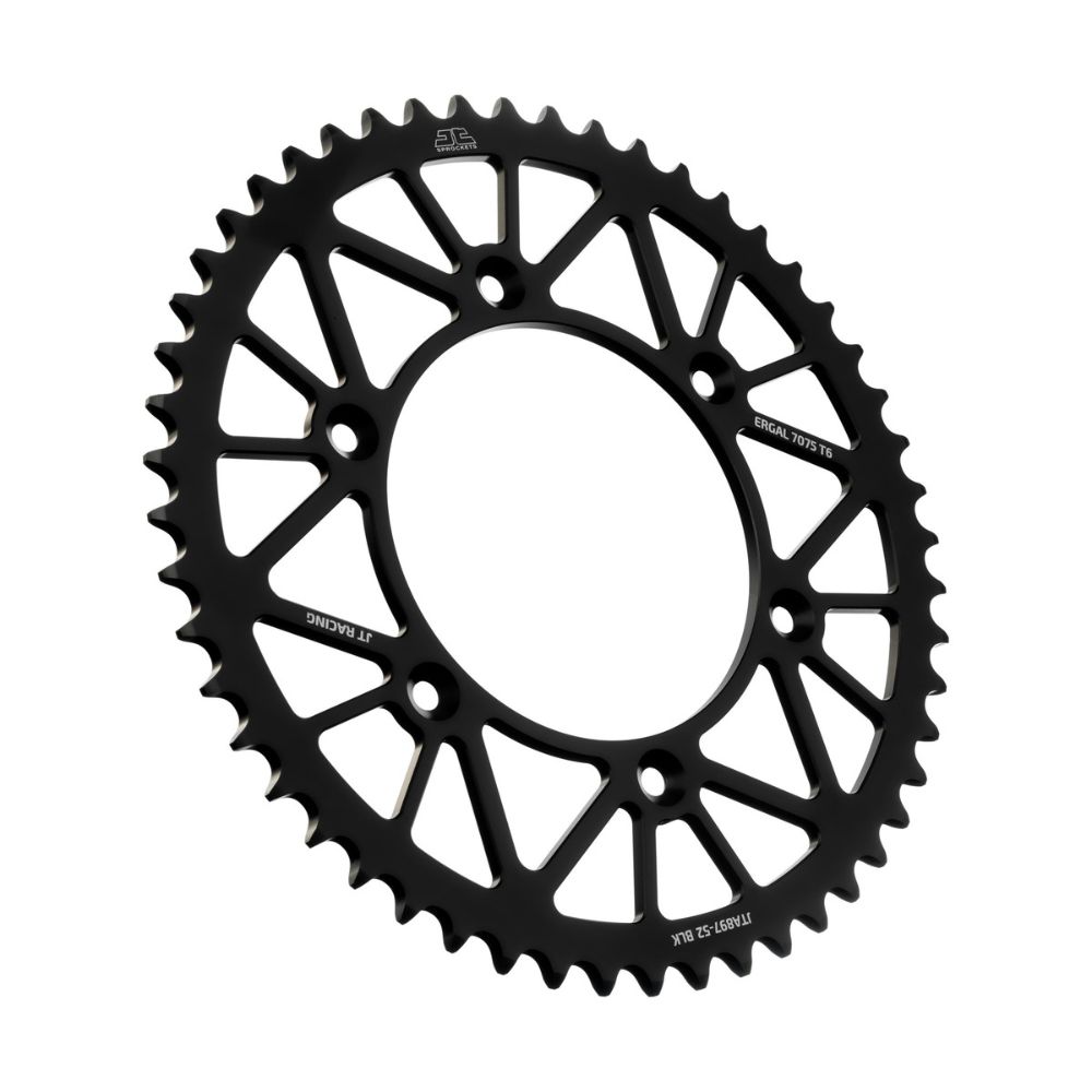Rear sprocket JT ergal Husaberg 450 FE (04-14) 52 teeth black JTA897.52BLK