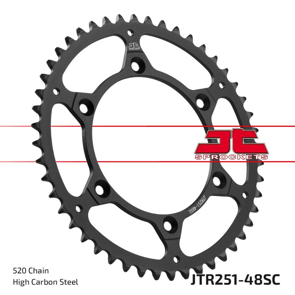 Rear sprocket JT steel Fantic 250 XEF (21-25) 48 teeth self-cleaning JTR251.48SC