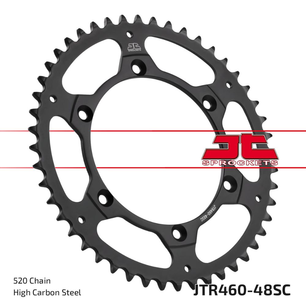 Rear sprocket JT steel Suzuki RMZ 250 (04-06) 48 teeth self-cleaning JTR460.48SC