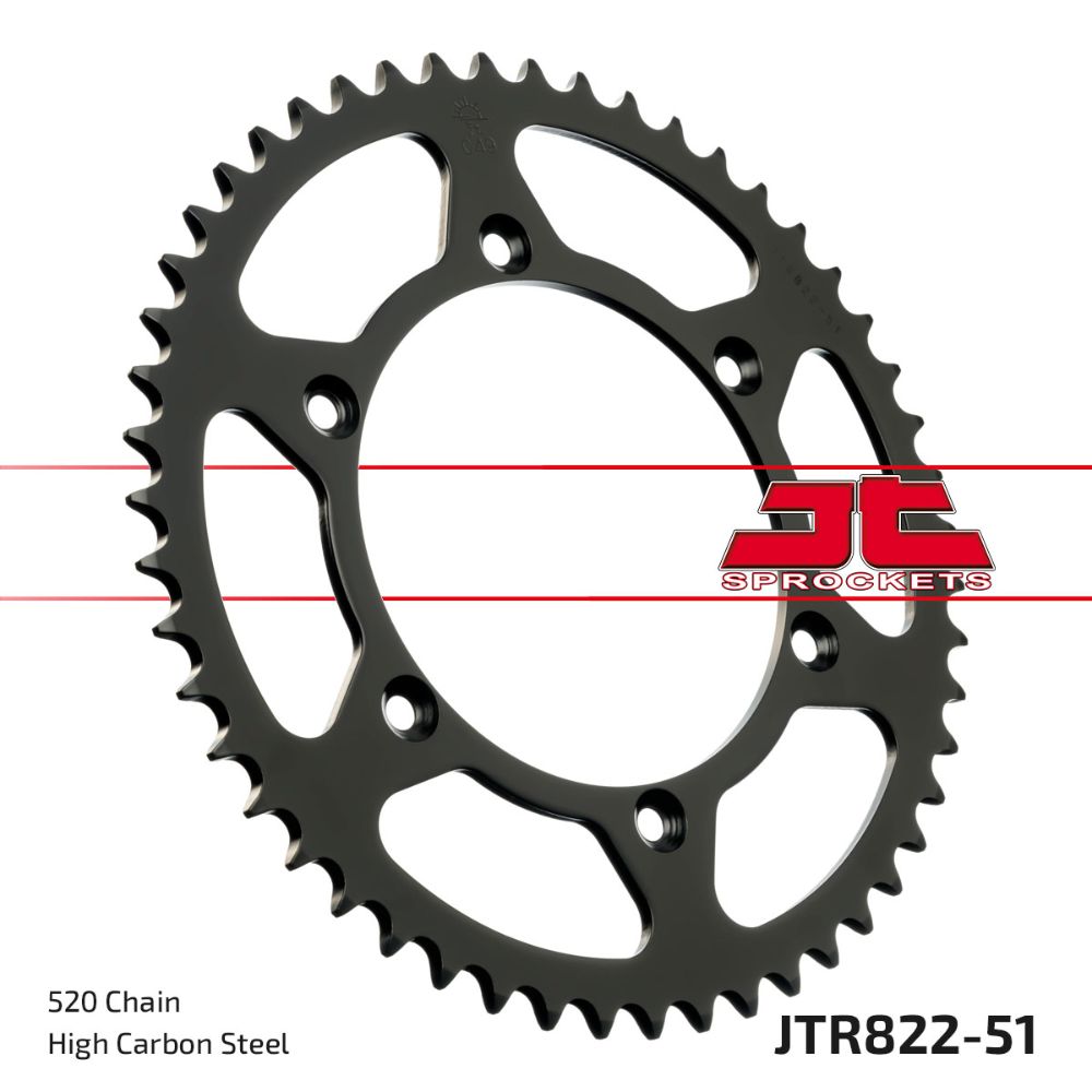 Rear sprocket JT steel Beta RR 250 (05-09) 51 teeth JTR822.51