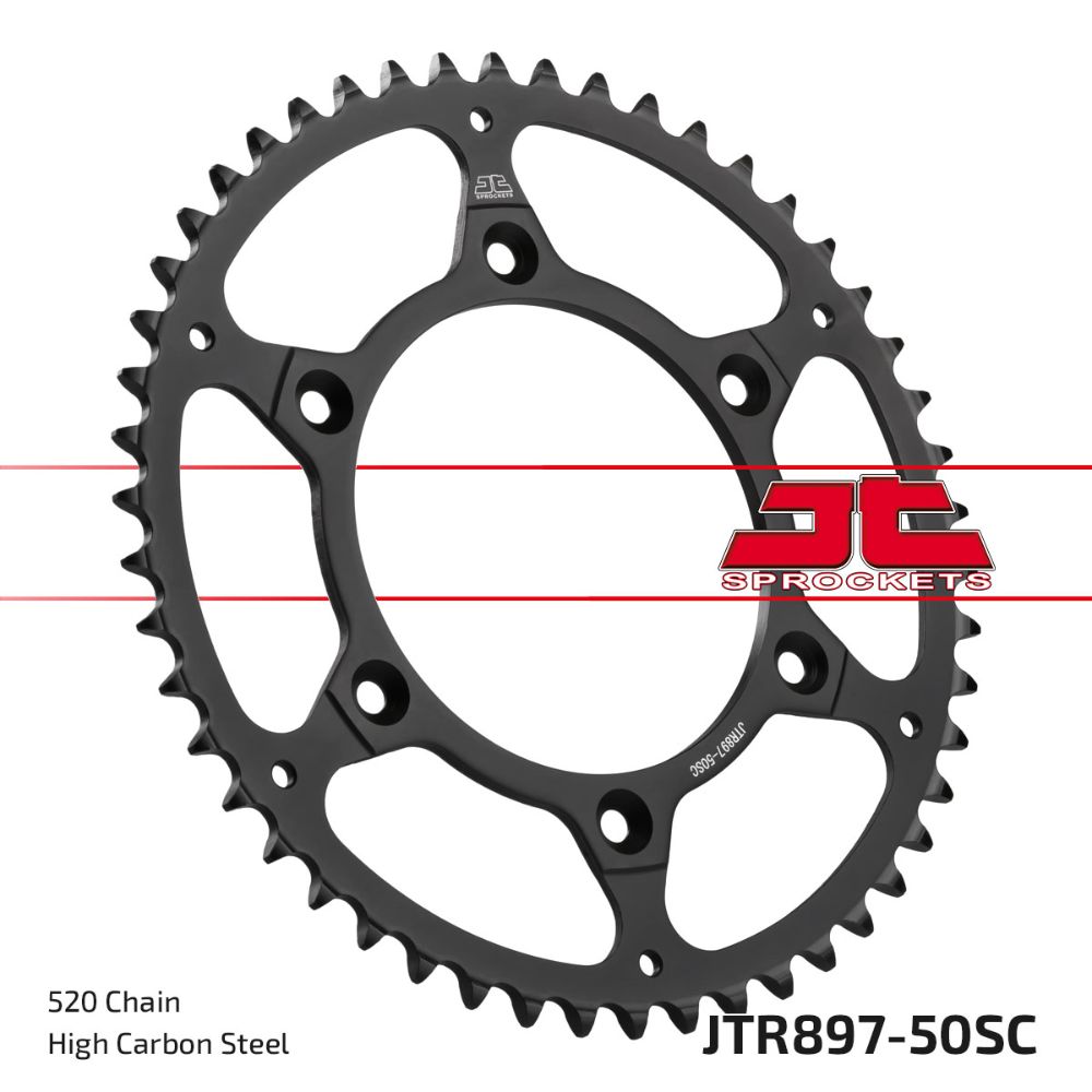 Rear sprocket JT steel Husaberg 125 TE (11-14) 50 teeth self-cleaning JTR897.50SC