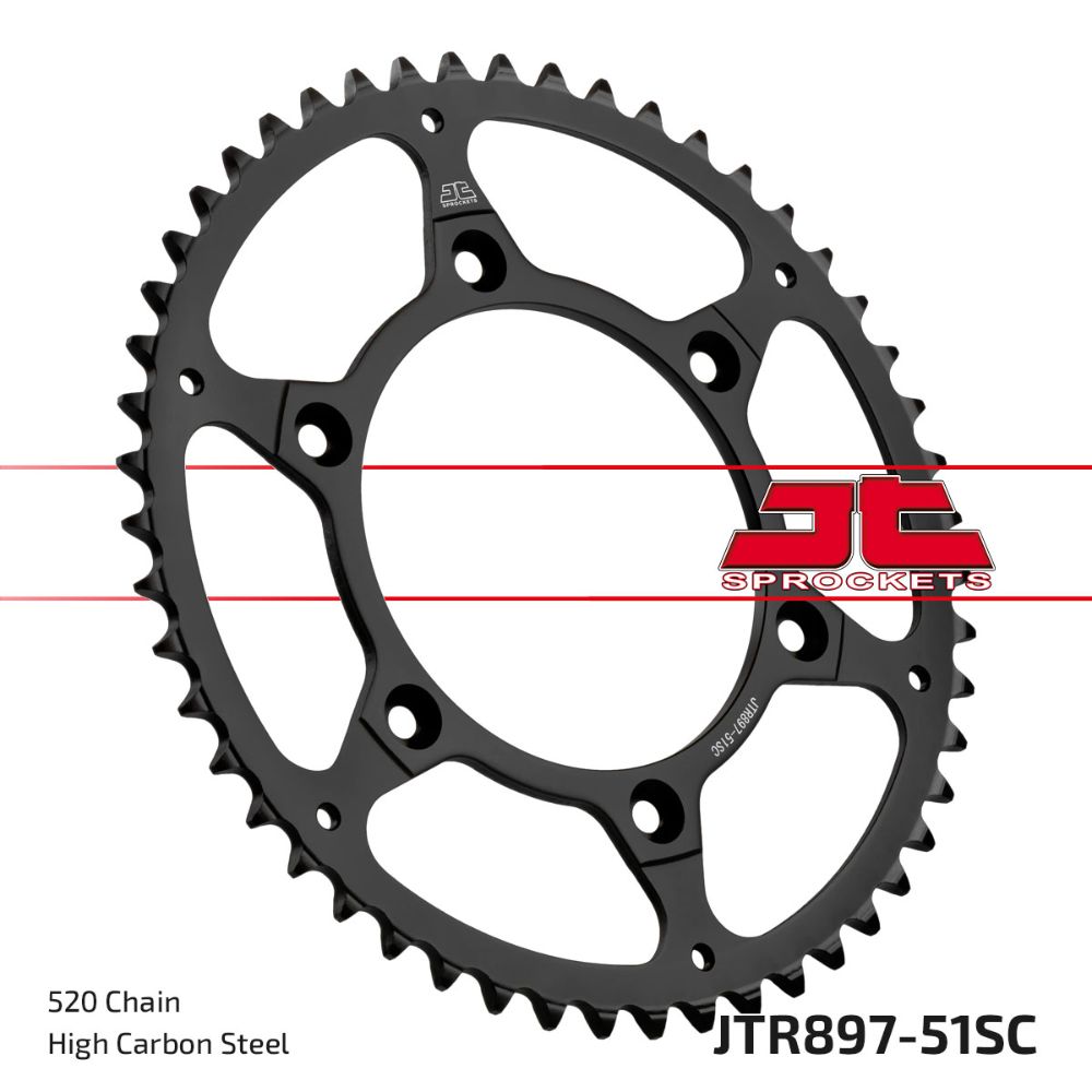 Rear sprocket JT steel Husaberg 125 TE (11-14) 51 teeth self-cleaning JTR897.51SC