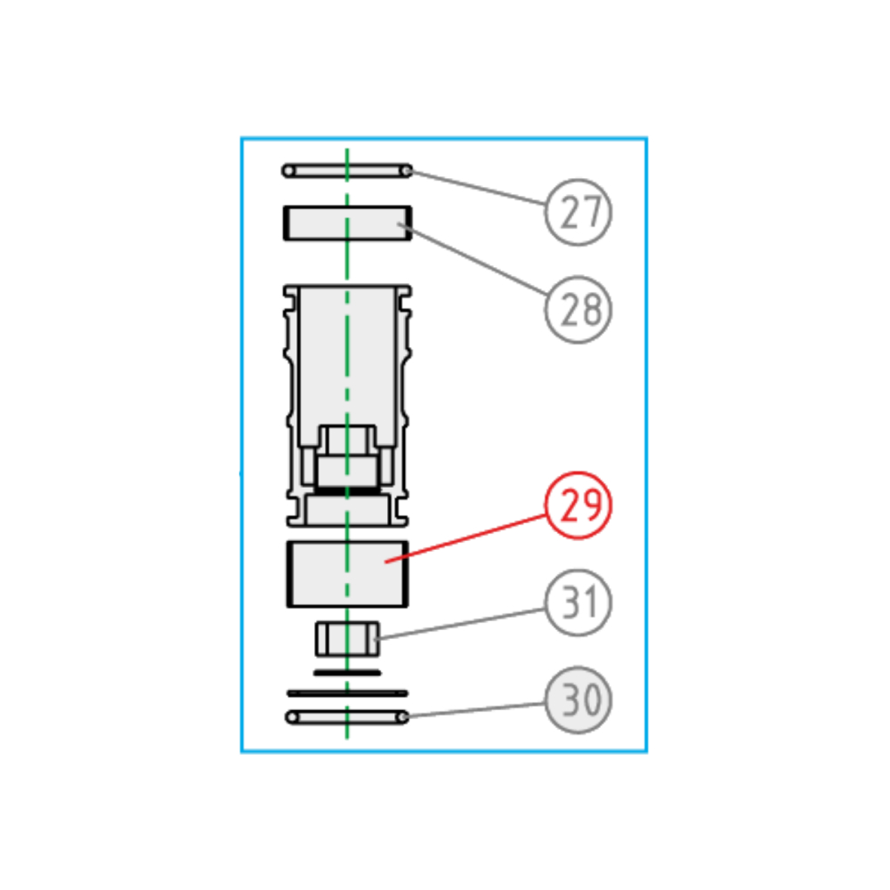 Free piston KYB Husqvarna 450 TC (10) - Lower bushing K110290000101