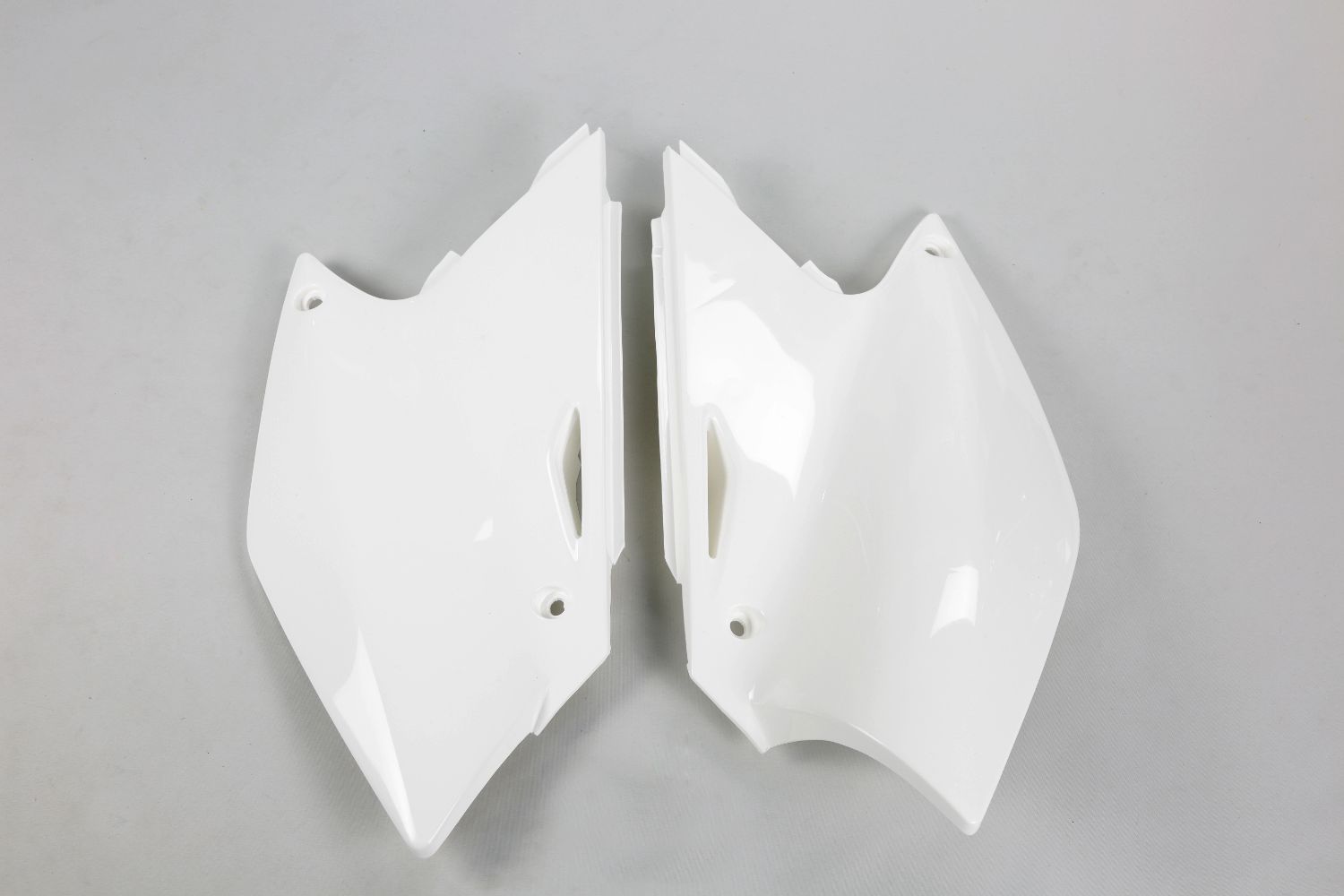 Side number plates Kawasaki KX 250 F (04-05) white* KA03755-047