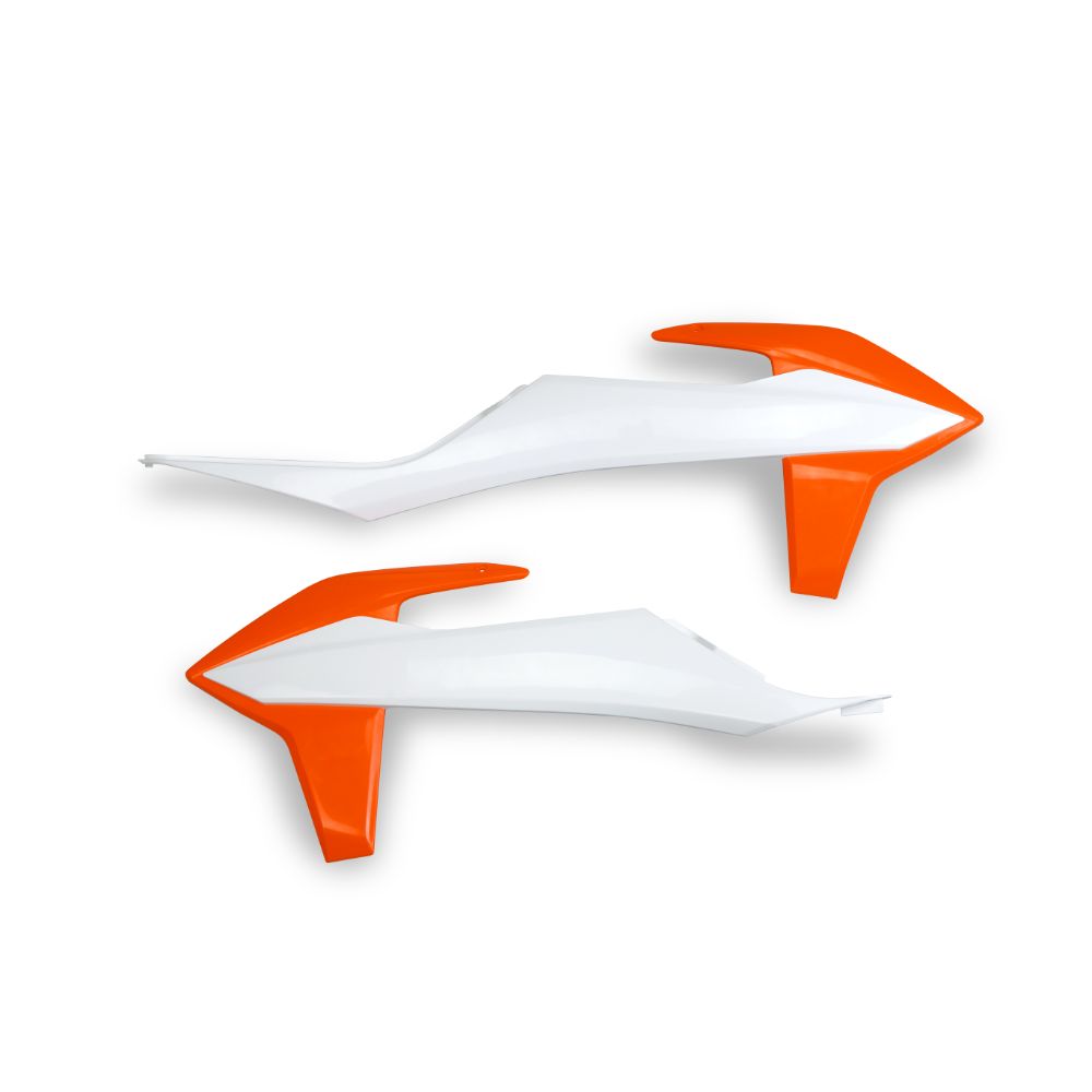 Radiator Shrouds KTM 125 SX (20-22) white and orange* KT04092-999W