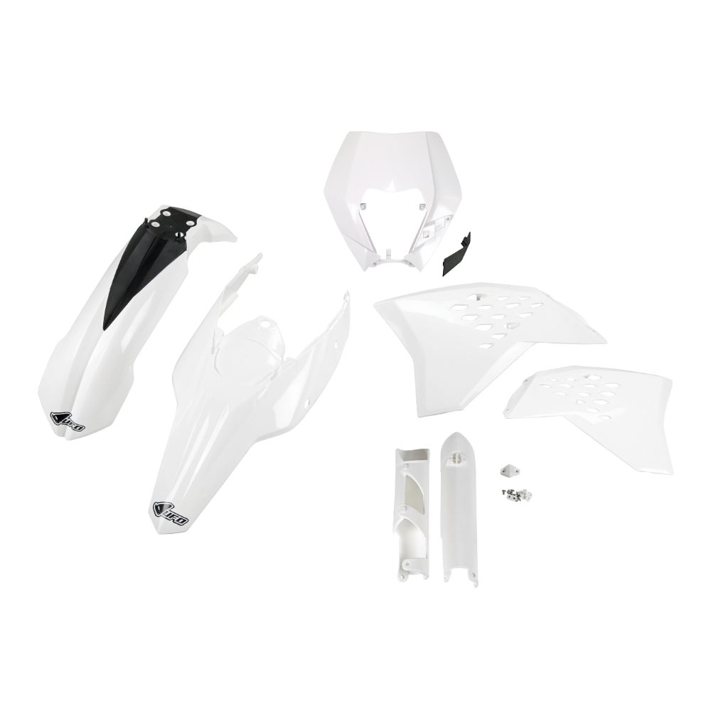 Plastics kit KTM 125 EXC (09-11) - colour white KTKIT520F-047
