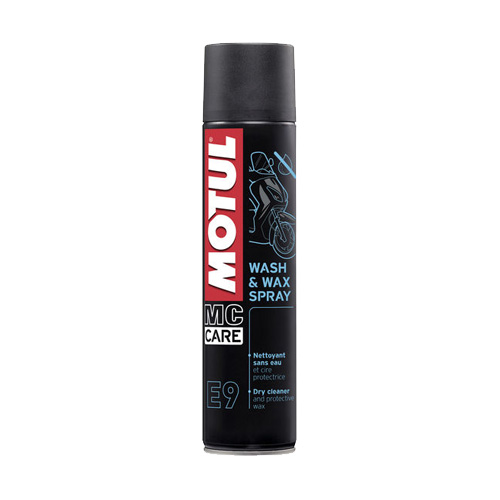 Silicone cleaner spray Motul E9 Wash e Wax - 400 ml Silicone cleaner spray Motul E9 Wash e Wax - 400 ml