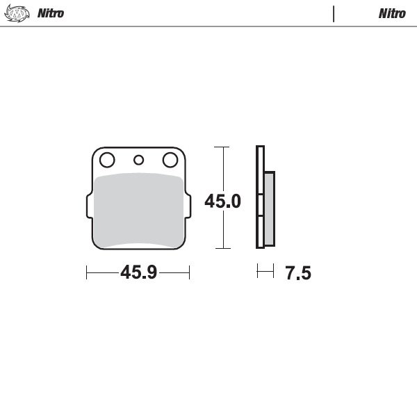 Brake pads Moto Master Honda CR 80 (92-02) front nitro MM-091021