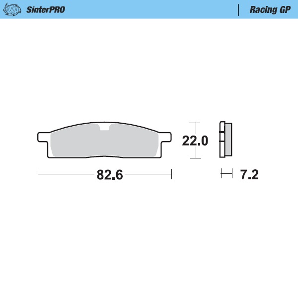 Brake pads Moto Master Yamaha YZ 65 (18-25) front GP MM-091212