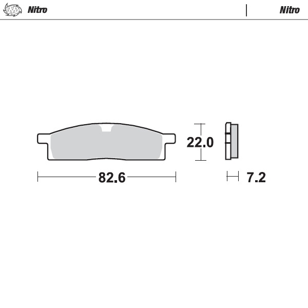 Brake pads Moto Master Yamaha YZ 85 (02-25) front nitro MM-091221