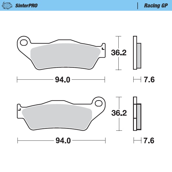 Brake pads Moto Master Ducati 450 MX (25) front GP MM-093012