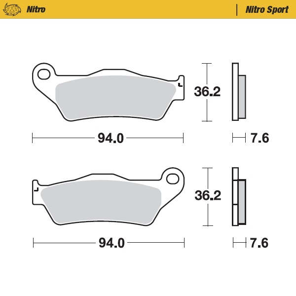 Brake pads Moto Master Ducati 450 MX (25) front nitro MM-093022