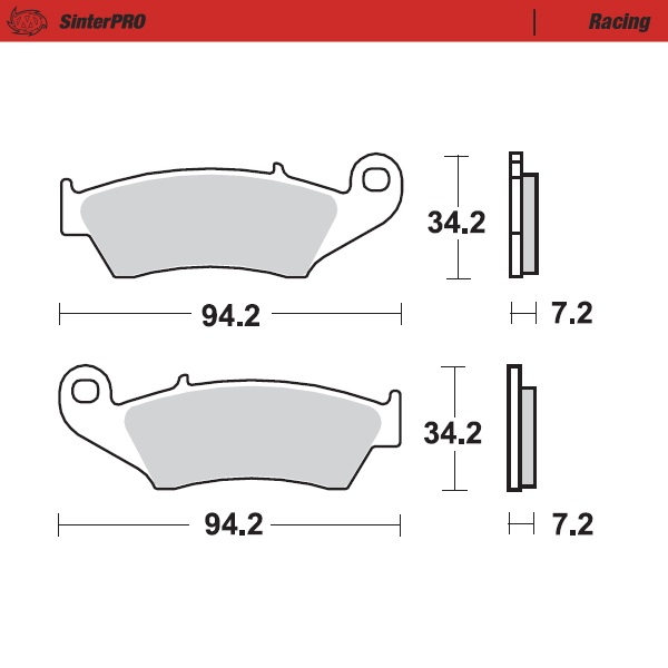 Brake pads Moto Master Beta RR 498 (12-14) front racing MM-093411