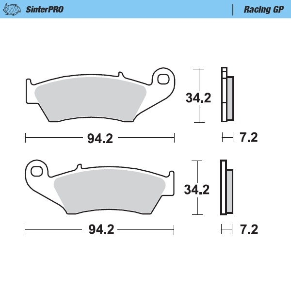 Brake pads Moto Master Beta RR 400 (05-14) front GP MM-093412