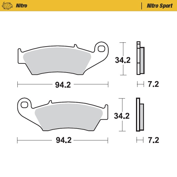 Brake pads Moto Master Beta RR 525 (05-09) front nitro MM-093422
