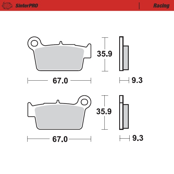 Brake pads Moto Master Beta RR 350 (11-25) rear racing MM-094511