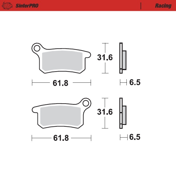 Brake pads Moto Master Husqvarna 65 TC (17-22) front racing MM-094611