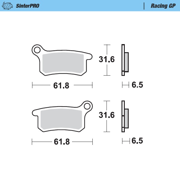 Brake pads Moto Master Husqvarna 65 TC (17-22) front GP MM-094612