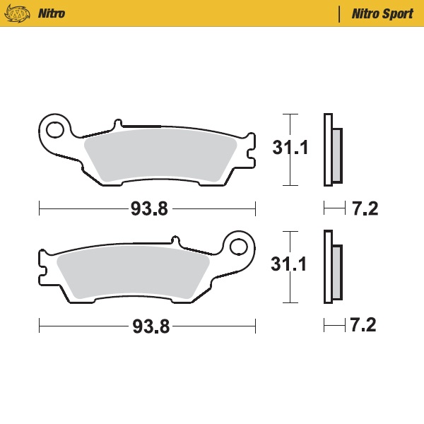 Brake pads Moto Master Fantic 250 XEF (21-22) front nitro MM-094922