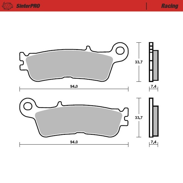Brake pads Moto Master Fantic 125 XE (23-25) front racing MM-099811