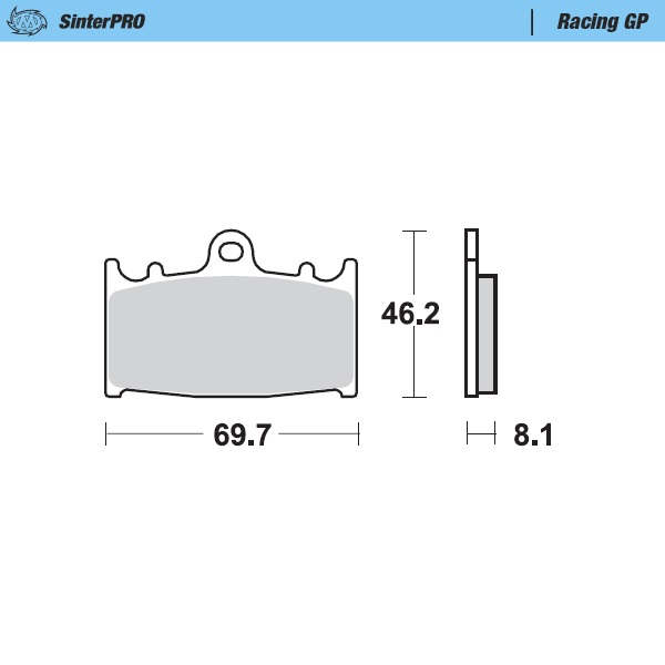 Brake Pads Moto Master GP for SM Racing Caliper