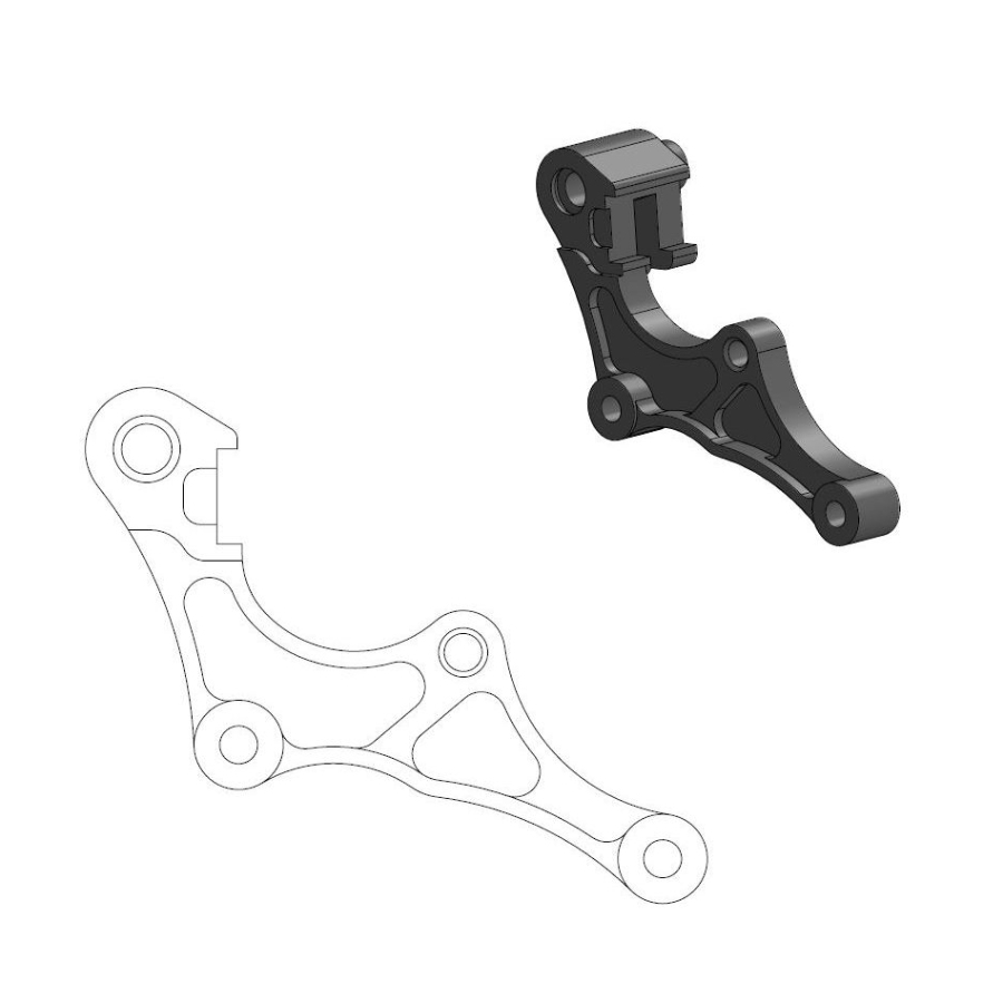 Spacer Honda CRF 250 R (19-25) front 320 mm - Moto Master MM-211119