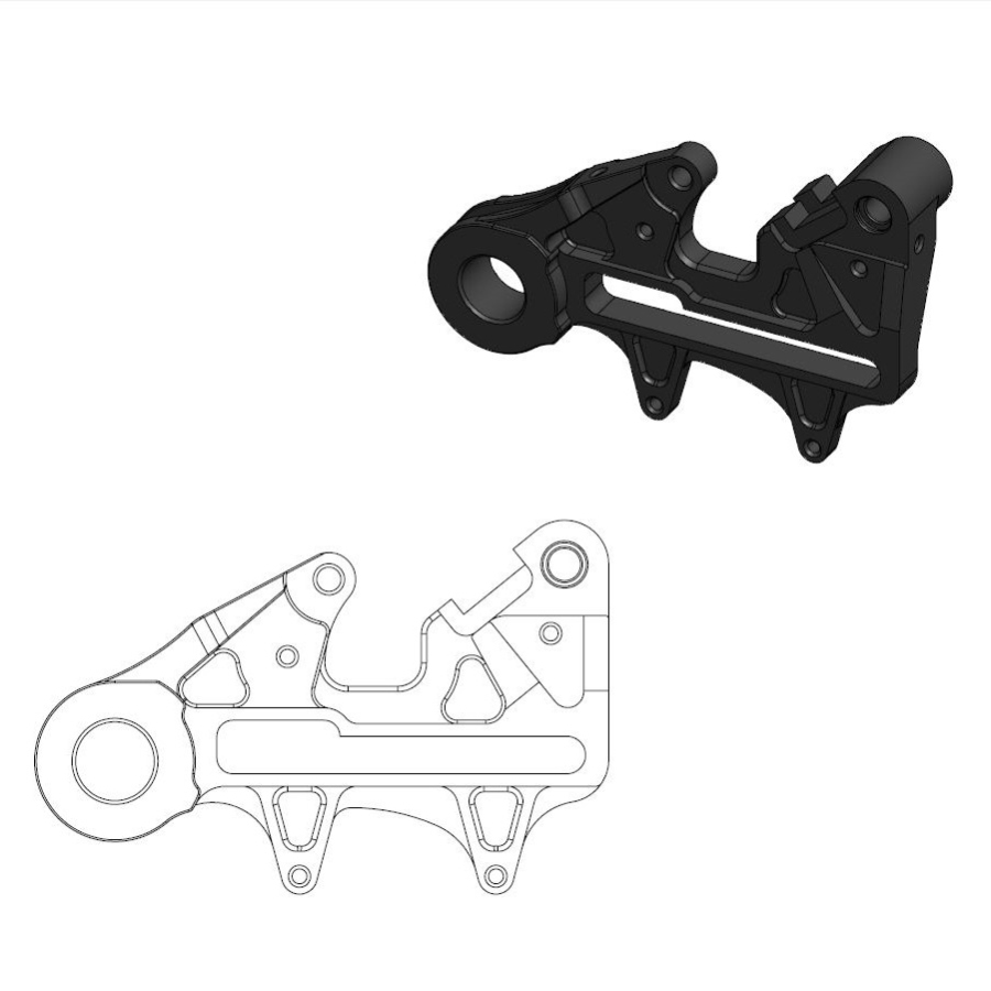 Spacer Husqvarna 450 FE (24-25) rear 240mm - Moto Master MM-211133