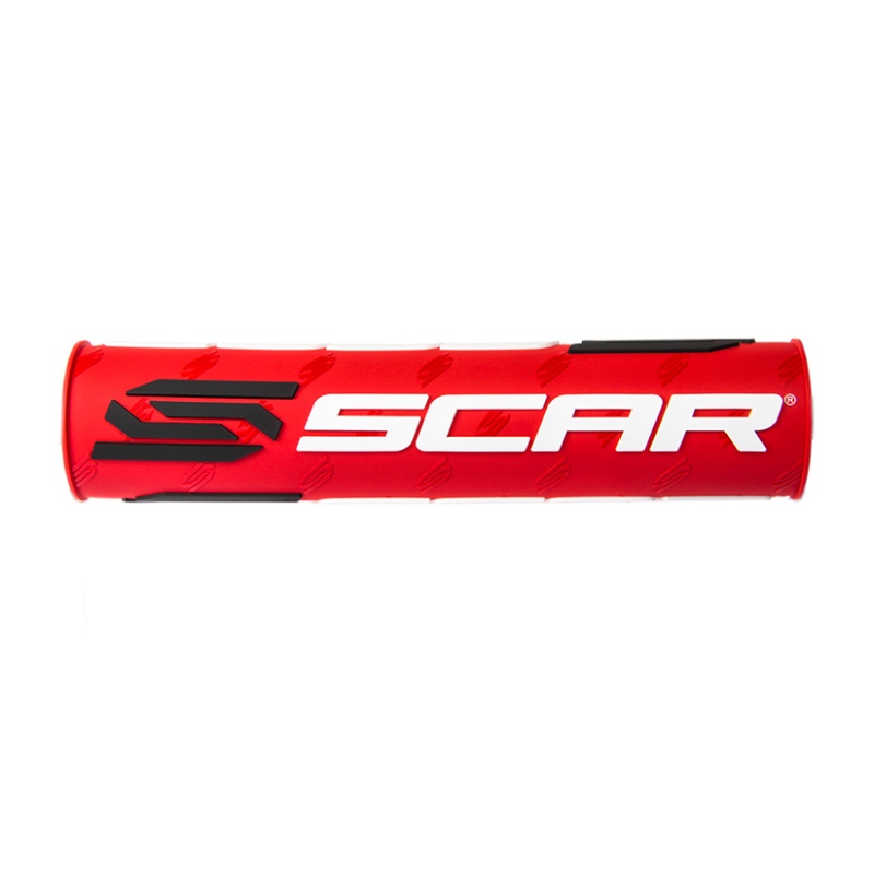 Handlebar pad Scar red and white - Handlebar with crossbar