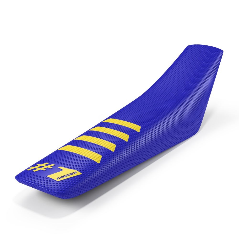 Universal seat cover Onegripper - Ribbed blue and yellow Universal seat cover Onegripper - Ribbed blue and yellow