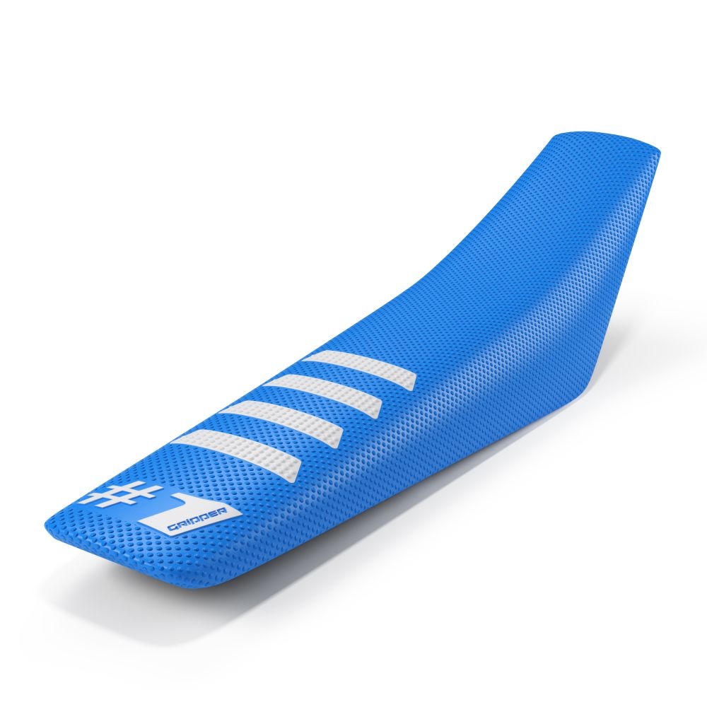 Universal seat cover Onegripper - Ribbed azzurro and white Universal seat cover Onegripper - Ribbed azzurro and white